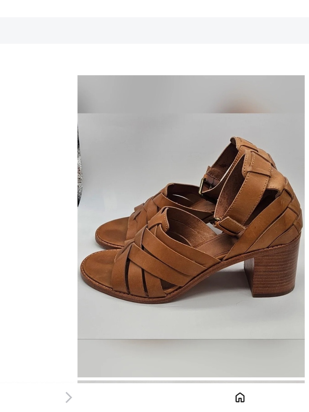 FRYE ‘Bianca’ Harness Sandal in Tan Leather